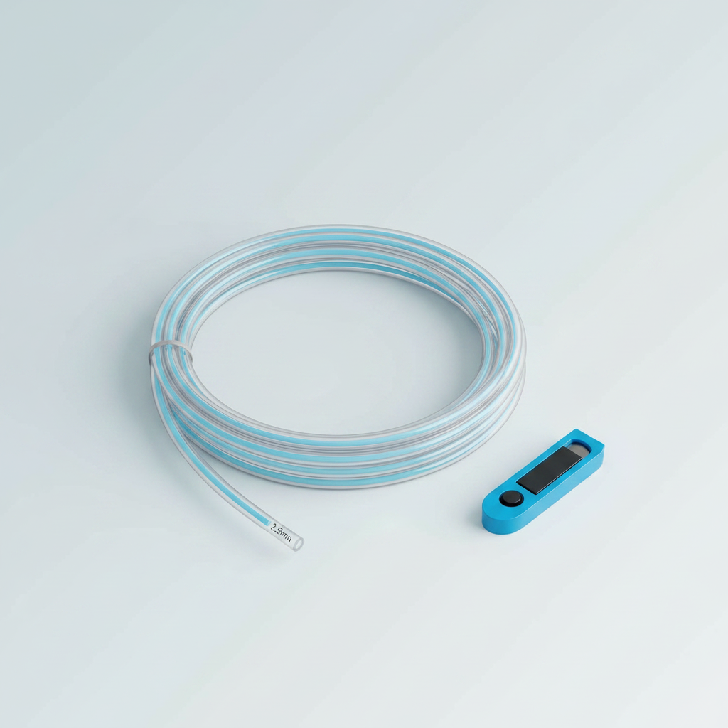 Ultra-Clear Tube for 1.75mm filament with Cutter for Bambu Lab A1/A1 mini AMS/P2S/P1S/X1C,2.5mm IDx4mm OD Length 5M Bowden Tube Ideal for PLA/PETG/ABS (Not for Soft Filaments like TPU) (Transparent) — product image