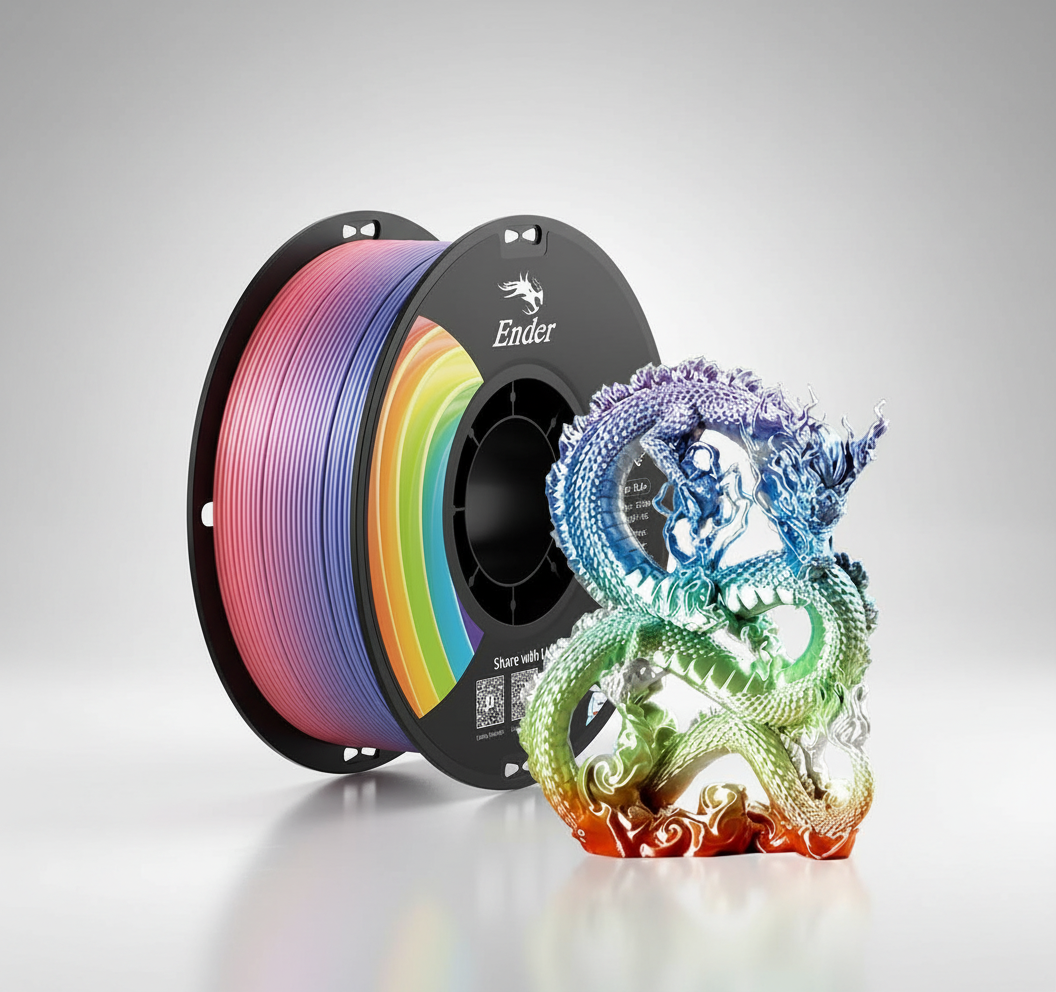 Creality Rainbow PLA+ Filament Review: Consistent Color, Durable Prints