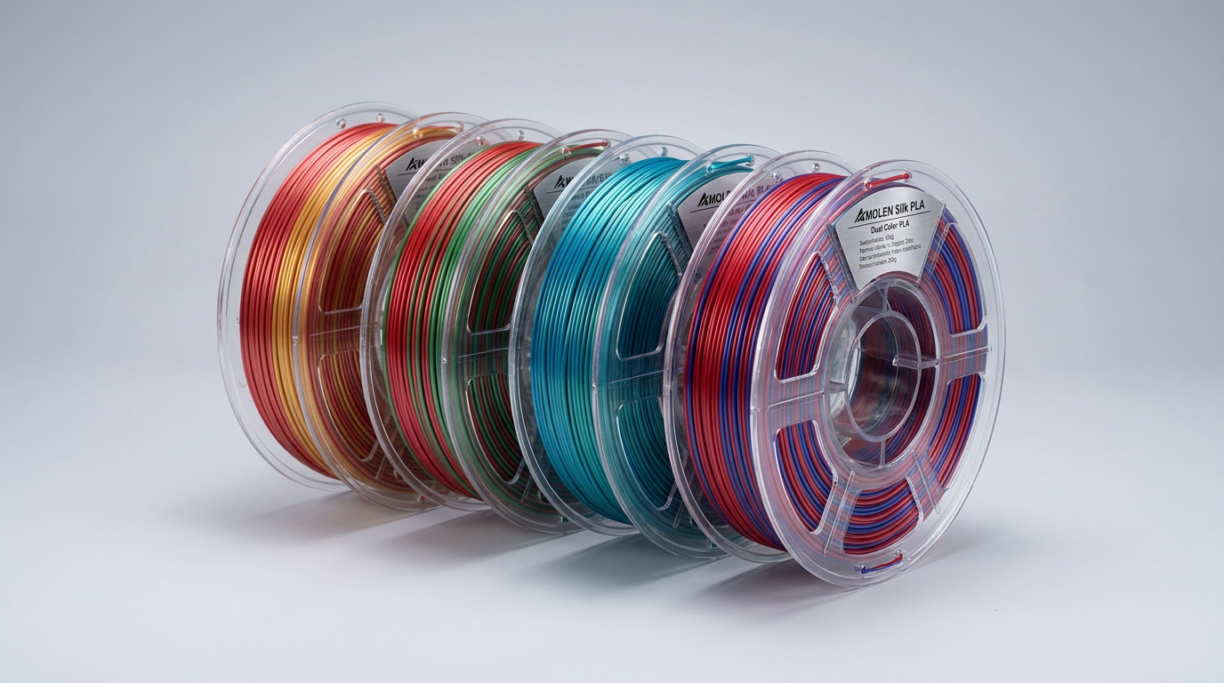 AMOLEN Silk PLA Bundle Review: Flashy Filament for Fun Prints