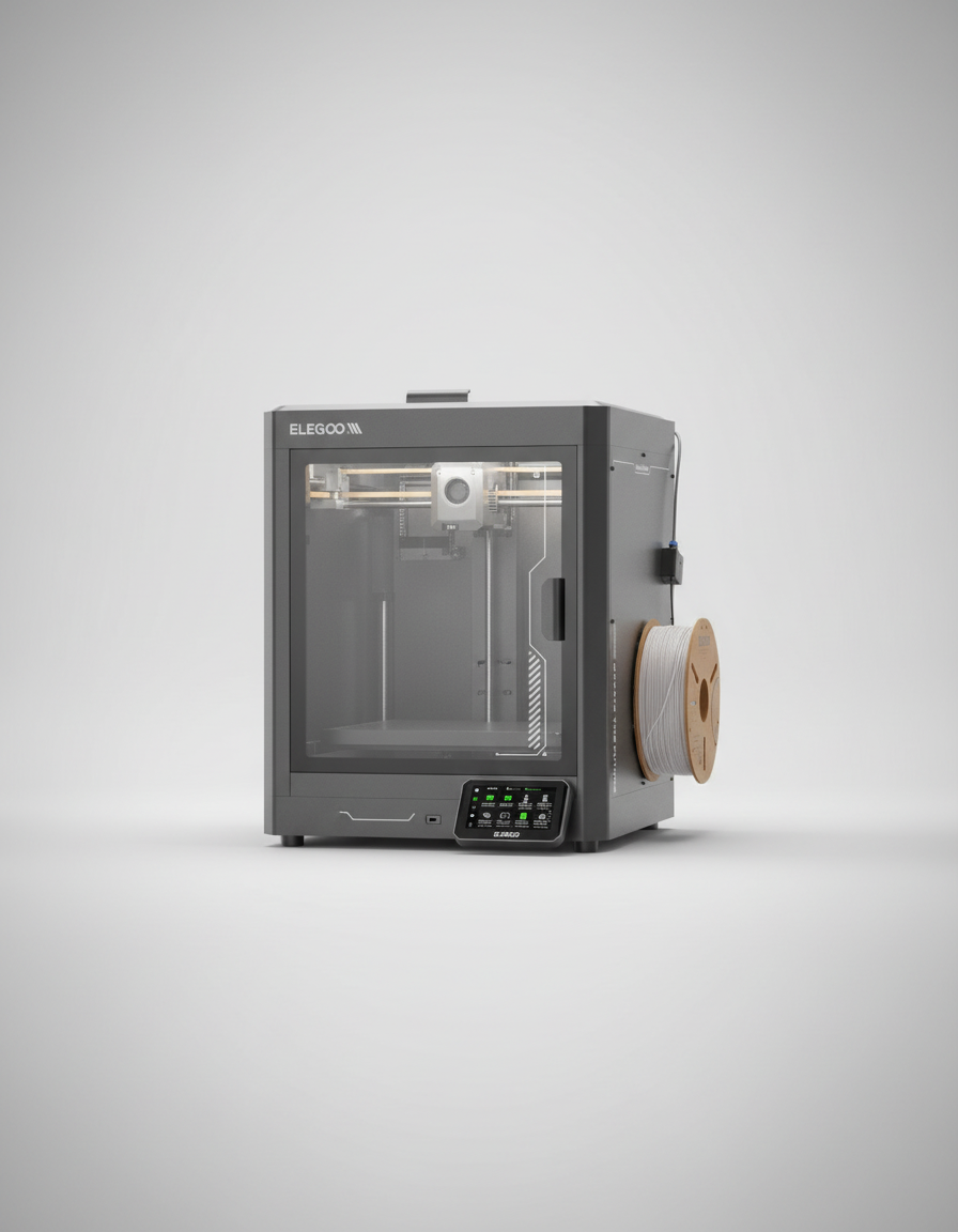 ELEGOO Centauri Carbon 3D Printer, CoreXY 500mm/s High Speed Printing with Auto Calibration, 320°C Nozzle and Built-in Camera, Ready to Print Out of the Box, 256x256x256mm Printing Size — product image
