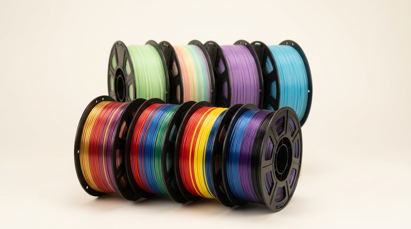Meuymeu 8-Pack Silk and Glow PLA+ Filament Review