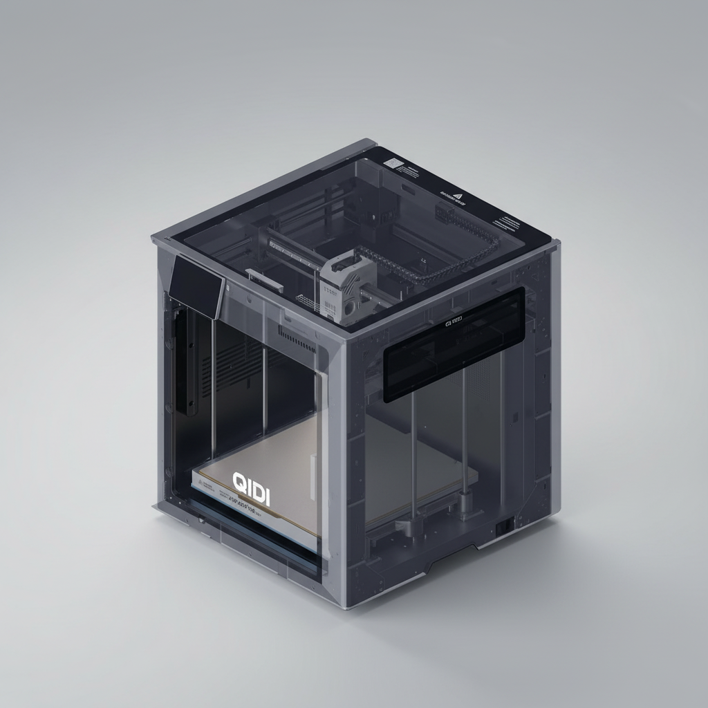 QIDI Max4 Combo 3D Printer, 390×390×340mm Large Build Volume, 65℃ Heated Chamber FDM 3D Printers, Max 800mm/s High Speed, Supports Up to 16-Colors/Multi Materials with QIDI BOX, Auto Bed Leveling — product image