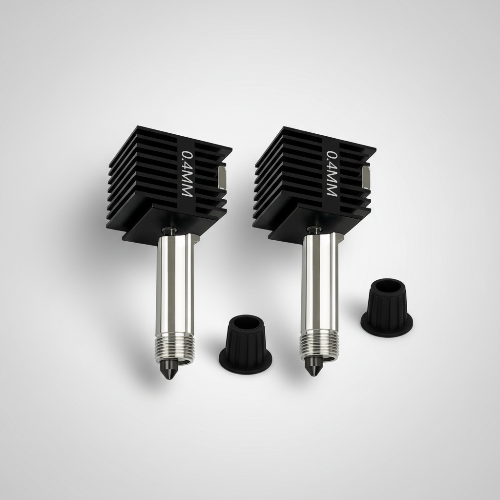 HzdaDeve 2 Pack 0.4mm A1 Mini/A1/A2L Hotend Kit for Bambu Lab 3D Printer | High Precision Leak-Proof Hardened Steel Nozzles, Heat-Resistant up to 350℃, Quick-Swap Detachable, with 2PCS Silicone Socks — product image