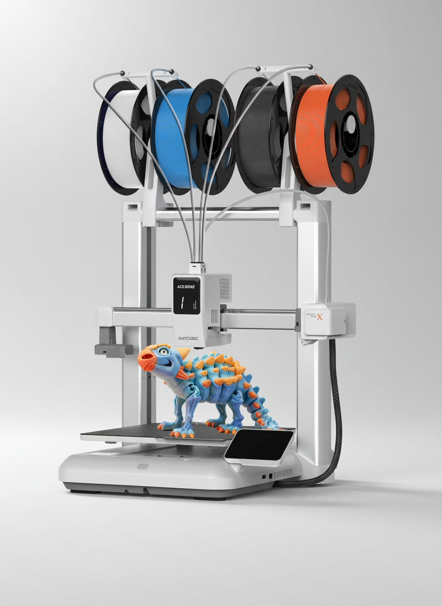 Anycubic Kobra X Multicolor 3D Printer Review: Fast, Easy, and Capable