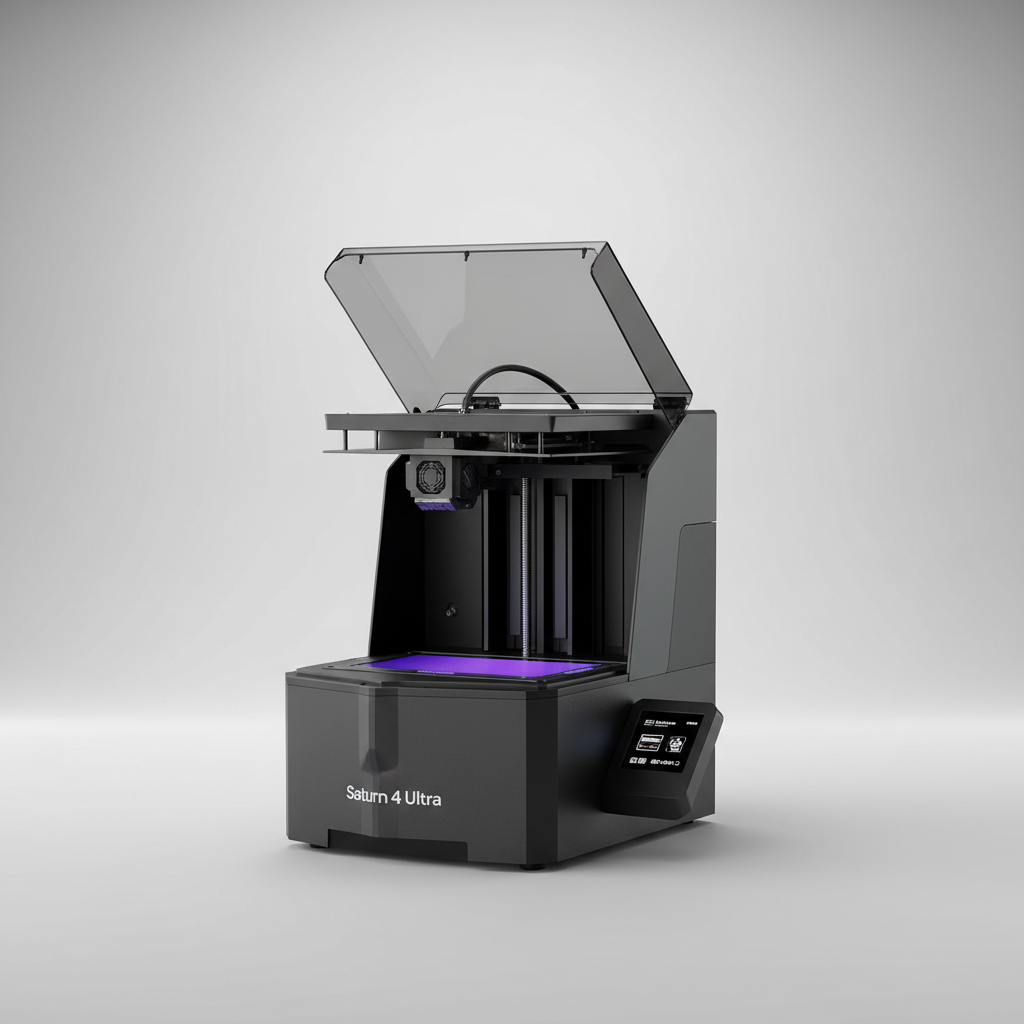 ELEGOO Saturn 4 Ultra 16K Resin 3D Printer with 10" 16K Mono LCD and Flip-up Lid, Smart Tank Heating at 30 °C, 150mm/h High Speed Printing, Large Printing Size of 8.33 × 4.66 × 8.66 Inches — product image
