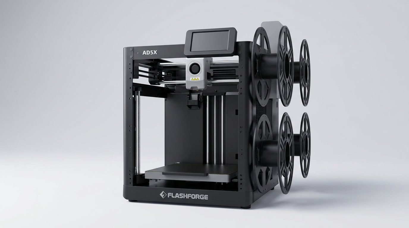 FLASHFORGE AD5X Review: Multi-Color 3D Printing for Beginners