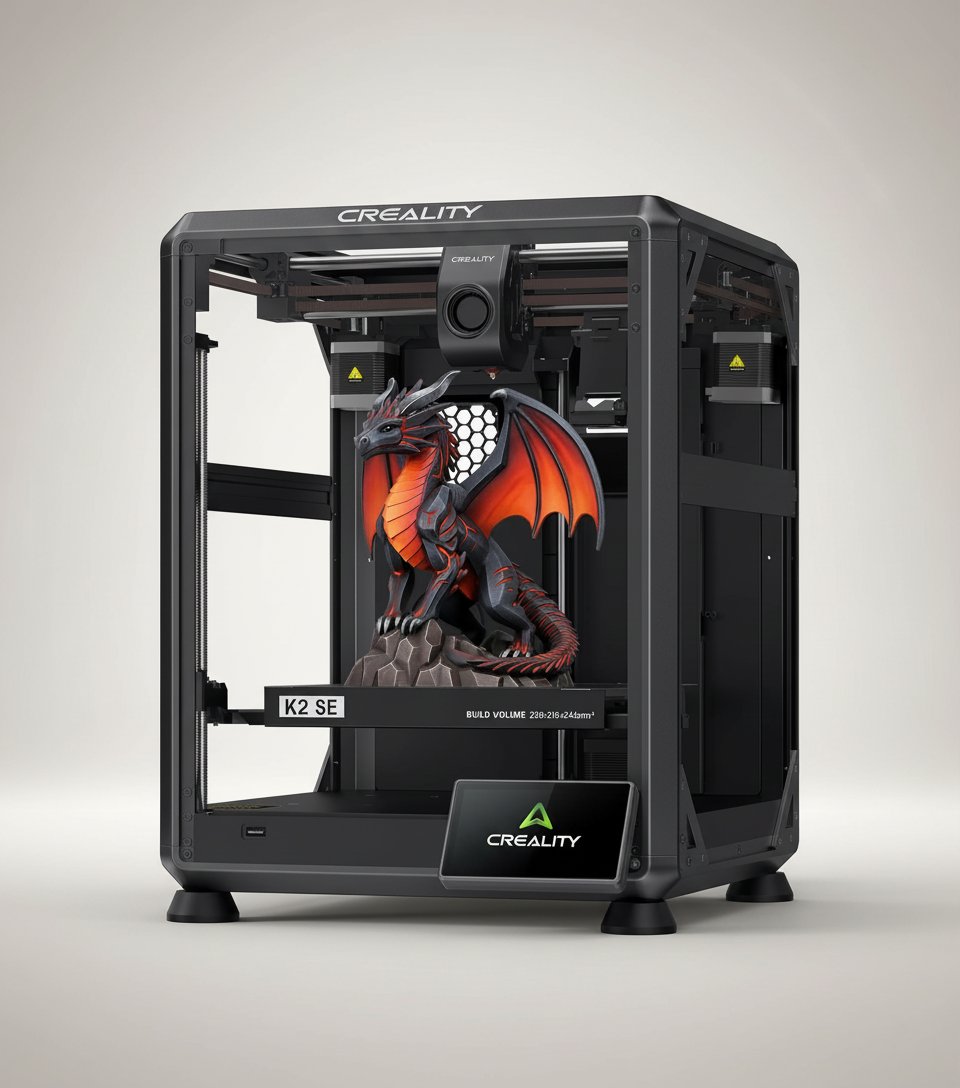 Creality K2 SE 3D Printer Review: Fast Prints, Easy Experience