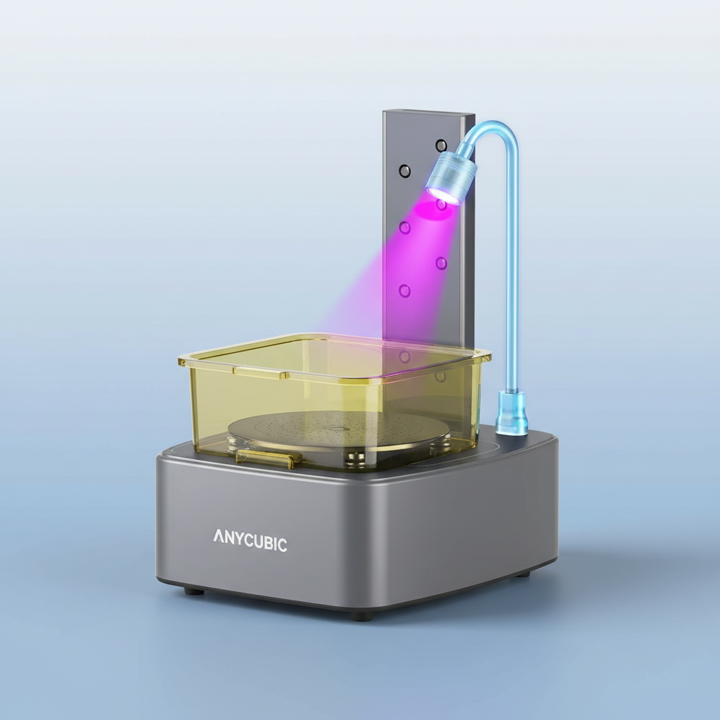 ANYCUBIC Wash and Cure 3, Upgraded Volume 2 in 1 Wash and Cure Station, with Gooseneck Lights, for Mars Anycubic Photon Mono 4 2 Resin 3D Printer, Washing Size of 165 x 100 x180 mm — product image
