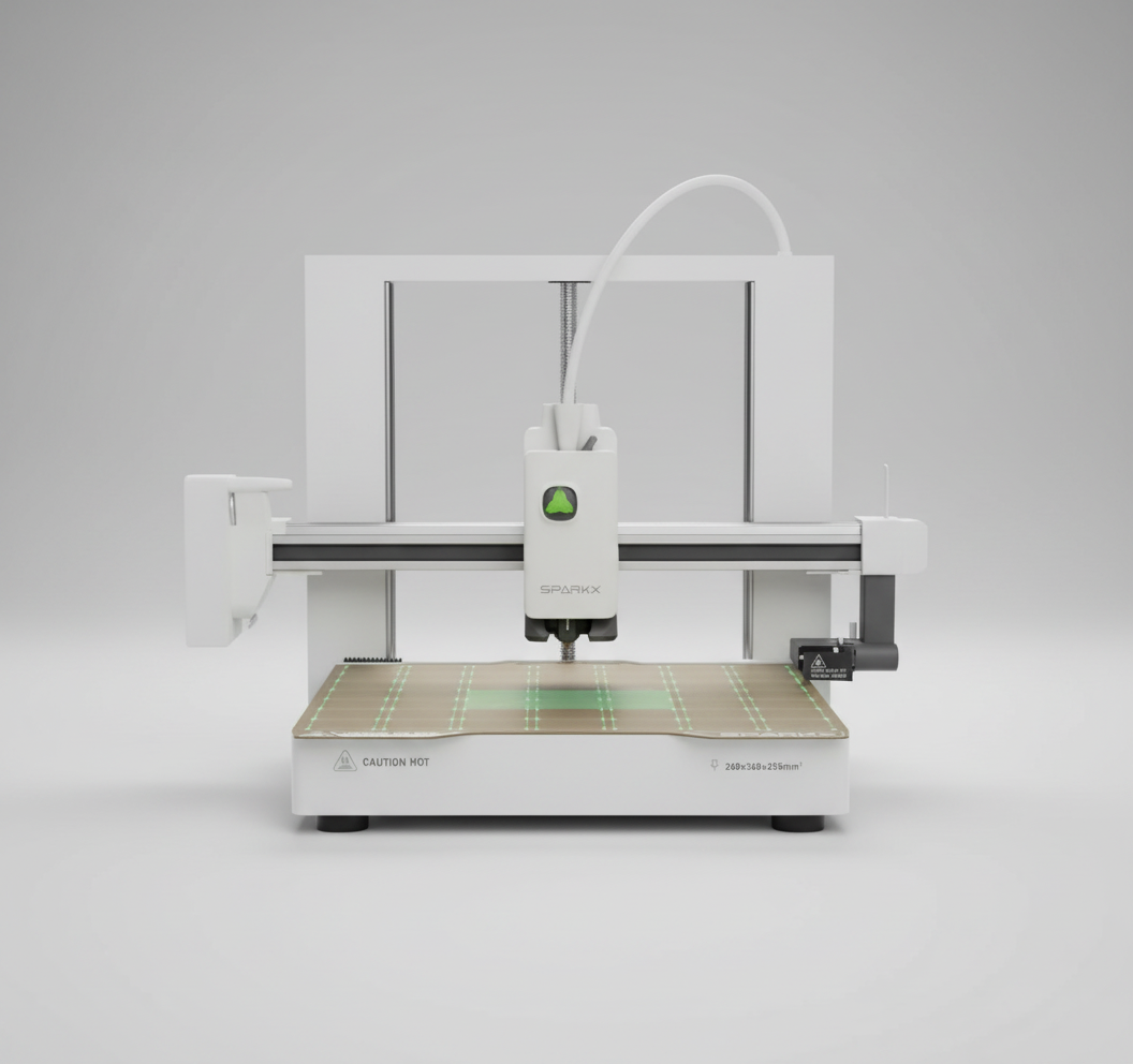 Creality SPARKX i7 3D Printer Multi Color 3D Printing 500mm/s High Speed 95% Pre-Assemble AI Photo 3D Printing RGB Light Smart AI Camera Auto-Leveling Essential Parts Low Noise 10.24×10.24×10 inch — product image