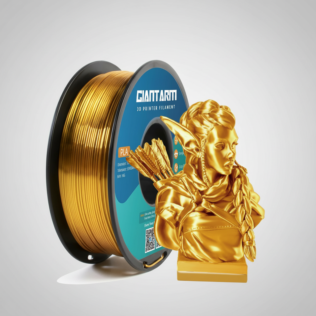 GIANTARM Silk Gold PLA Filament Review: A Premium Gold Finish