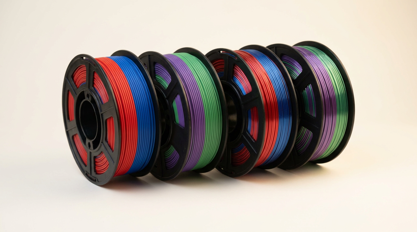 Reprapper 4X 250g Dual Color PLA: Small Spools, Big Visuals