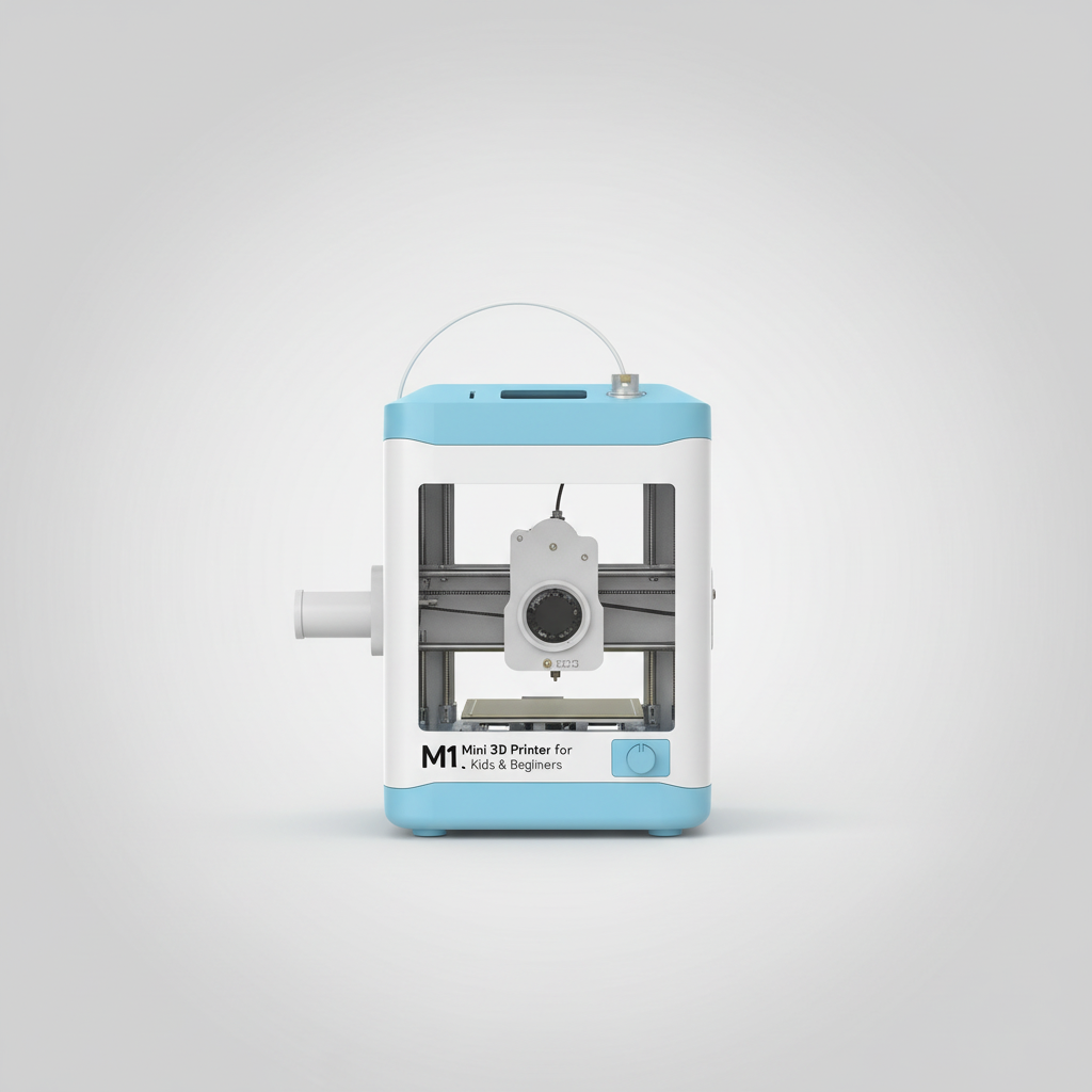 M1 Mini 3D Printer for Kids & Beginners, Perfect STEM Gift Smart Auto Leveling, Precise & High Speed Printing, Direct Drive Extruder, Compatible with PLA/TPU Filament — product image