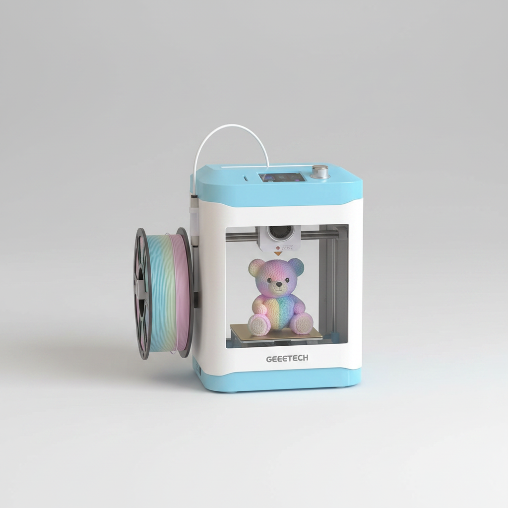 M1 Mini 3D Printer for Kids & Beginners, Perfect STEM Gift Smart Auto Leveling, Precise & High Speed Printing, Direct Drive Extruder, Compatible with PLA/TPU Filament — product image
