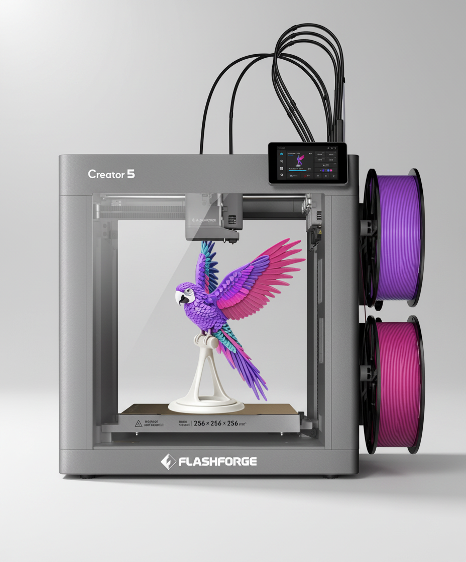 FLASHFORGE Creator 5 Review: Multi-Toolhead 3D Printing
