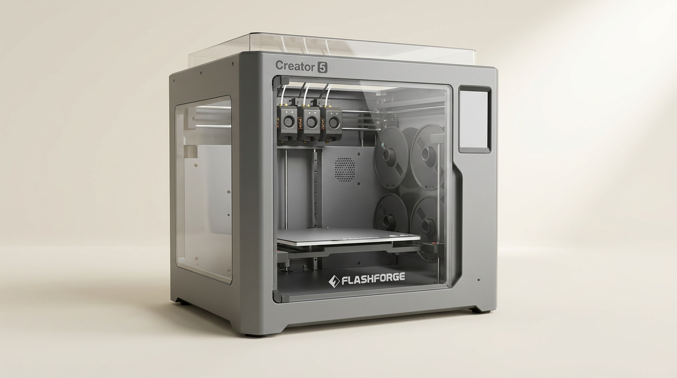 FLASHFORGE Creator 5 Review: Multi-Toolhead 3D Printing